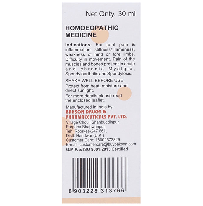Bakson's Homeopathy V11 Rheumatism Drop