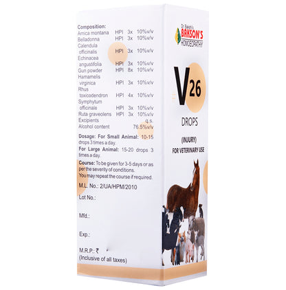 Bakson's Homeopathy V26 Injury Drop