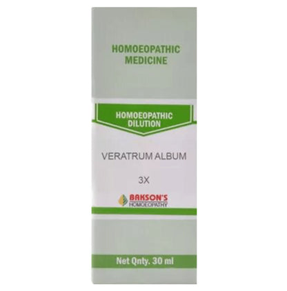 Bakson's Homeopathy Veratrum Album Dilution 3X