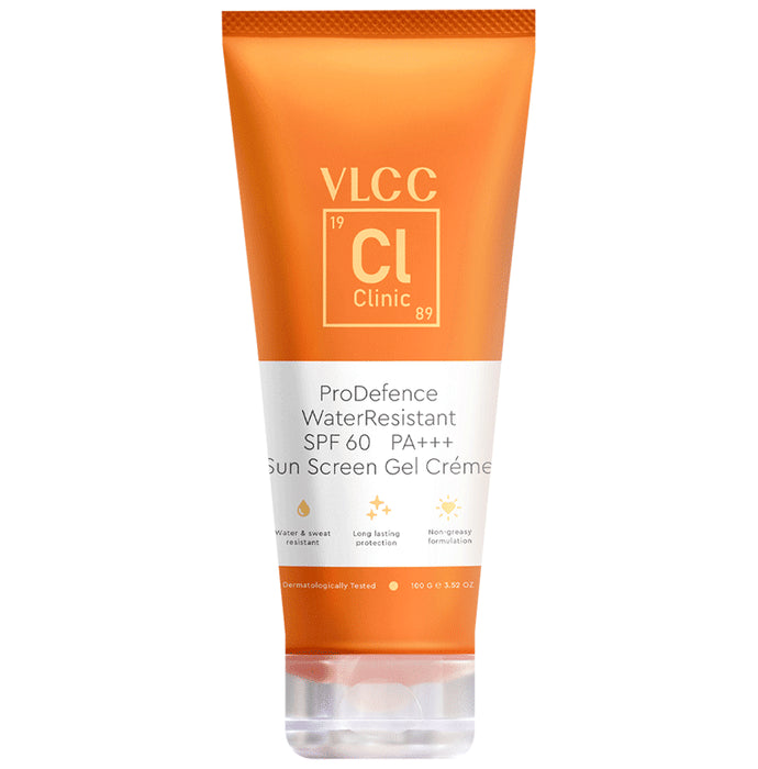 VLCC Clinic Pro Defence Water Resistant Sunscreen Gel Cream SPF 60 PA+++ - Classic Derma