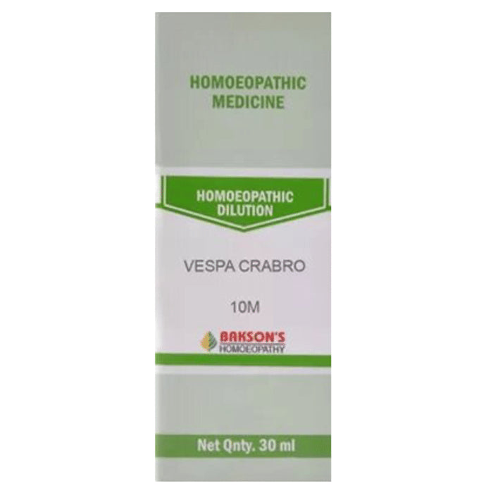 Bakson's Homeopathy Vespa Crabro Dilution 10M - Classic Derma
