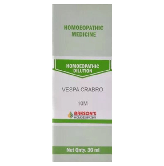 Bakson's Homeopathy Vespa Crabro Dilution 10M - Classic Derma
