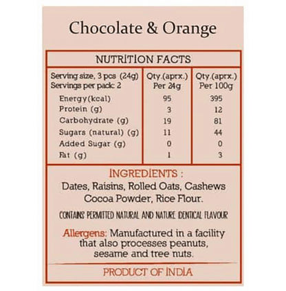 The Butternut Co. Energy Balls (288gm Each) Chocolate & Orange