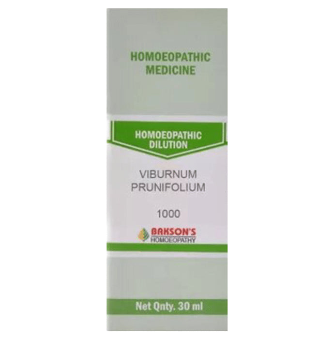 Bakson's Homeopathy Viburnum Prunifolium Dilution 1000 CH - Classic Derma