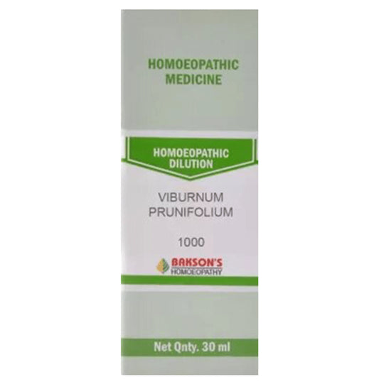 Bakson's Homeopathy Viburnum Prunifolium Dilution 1000 CH - Classic Derma