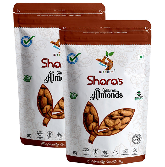 Shara's California Almonds (250gm Each) - Classic Derma