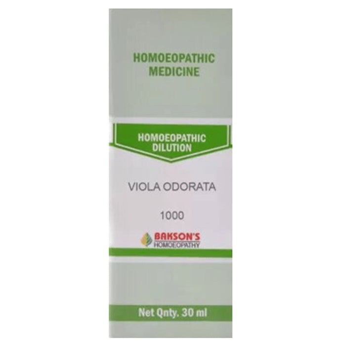 Bakson's Homeopathy Viola Odorata Dilution 1000 CH - Classic Derma