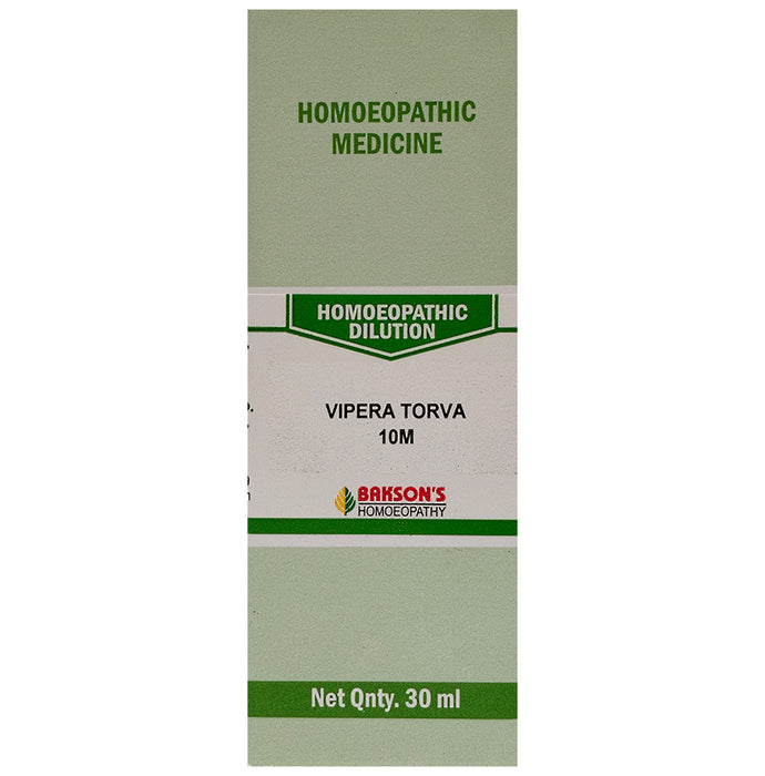 Bakson's Homeopathy Vipera Torva Dilution 10M - Classic Derma