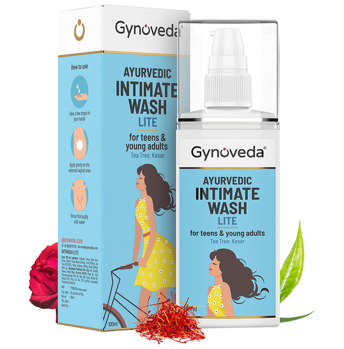 Gynoveda Ayurvedic Intimate Wash Lite for Teens & Young Adults - Classic Derma