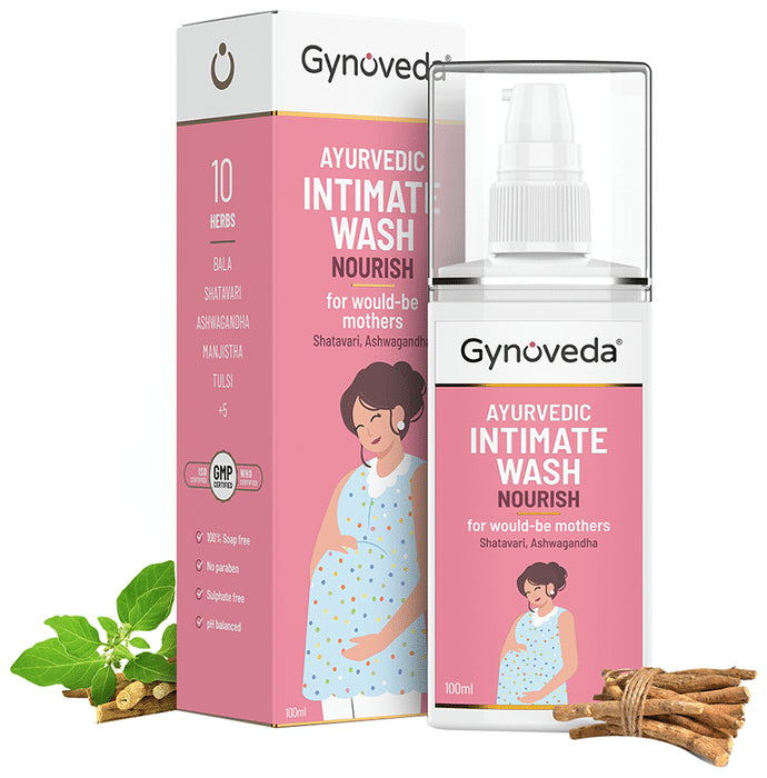 Gynoveda Ayurvedic Intimate Wash Nourish for Would-Be Mothers - Classic Derma