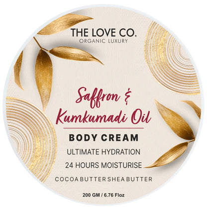 The Love Co. Saffron & Kumkumadi Oil Body Cream - Classic Derma