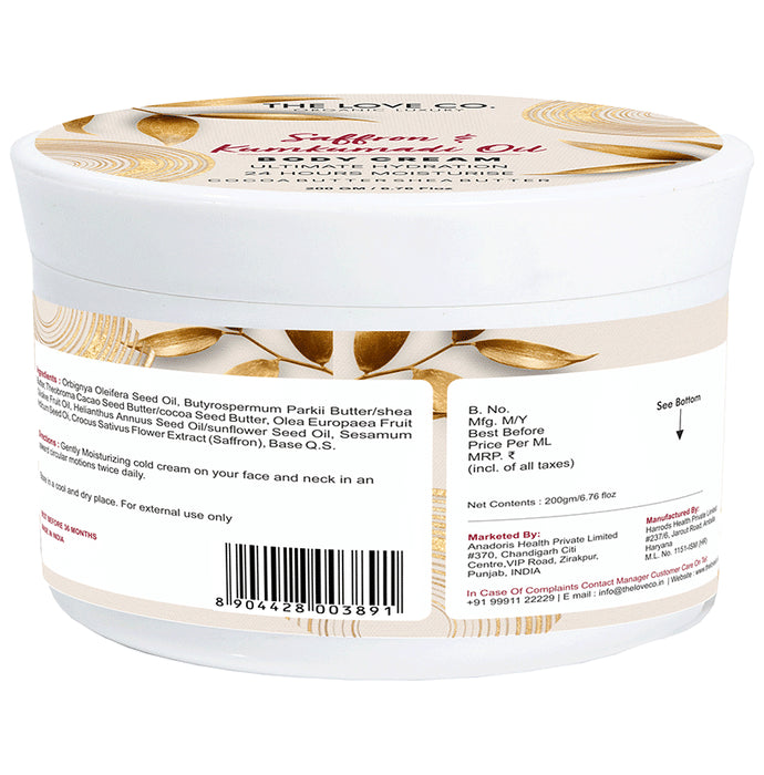 The Love Co. Saffron & Kumkumadi Oil Body Cream