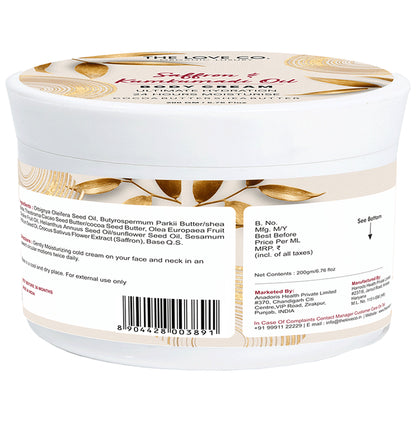The Love Co. Saffron & Kumkumadi Oil Body Cream