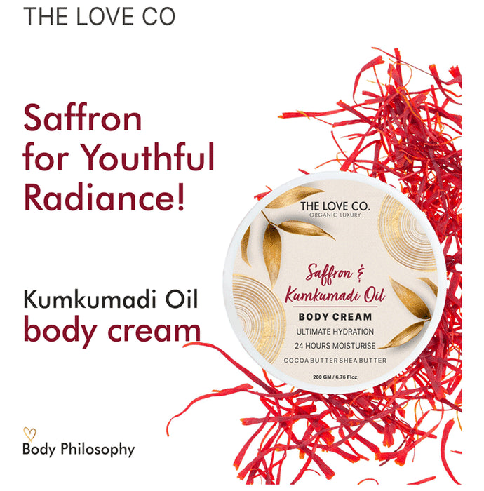 The Love Co. Saffron & Kumkumadi Oil Body Cream
