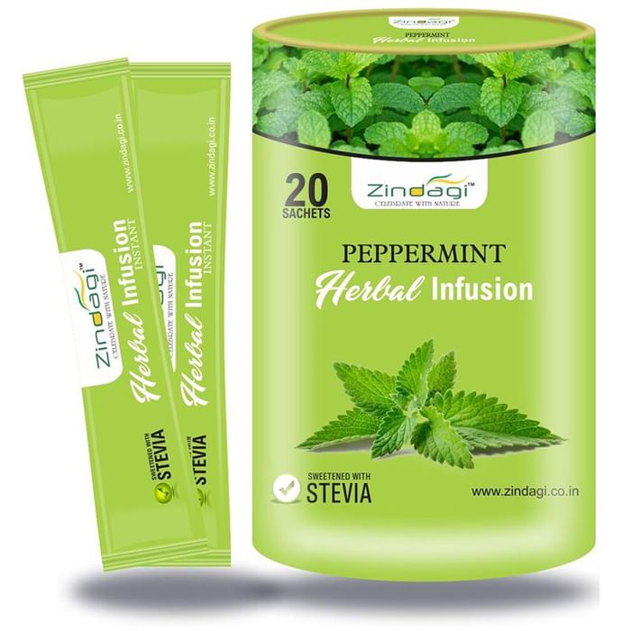 Zindagi Peppermint Herbal Infusion - Classic Derma