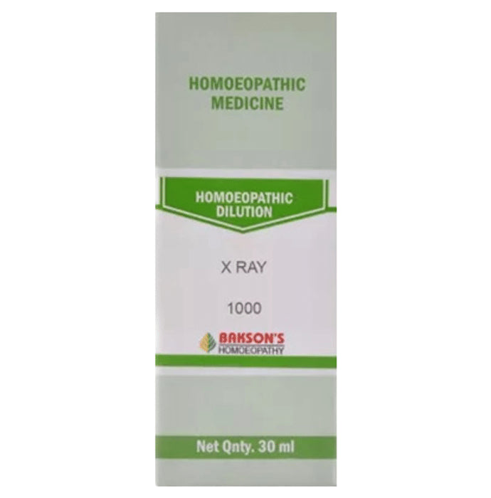 Bakson's Homeopathy X Ray Dilution 1M - Classic Derma