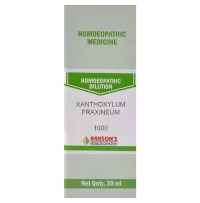 Bakson's Homeopathy Xanthoxylum Fraxineum Dilution 1000 CH - Classic Derma