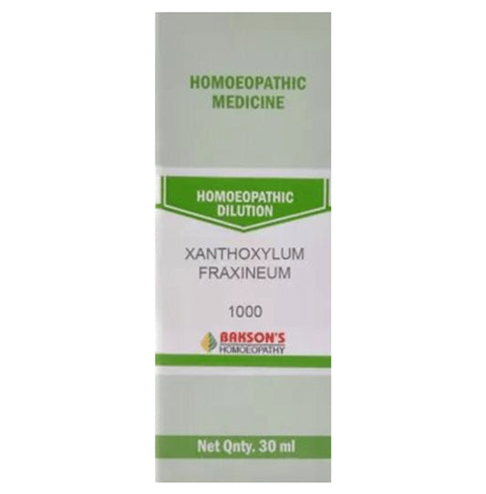 Bakson's Homeopathy Xanthoxylum Fraxineum Dilution 1000 CH - Classic Derma