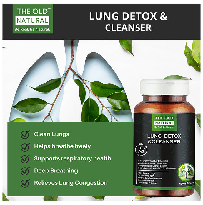 The Old Natural Lung Detox & Cleanser Veg Tablet