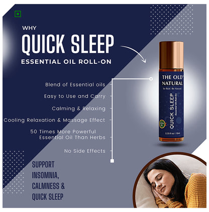 The Old Natural Quick Sleep Essential Oil Roll-On for Instant Sleep