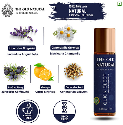 The Old Natural Quick Sleep Essential Oil Roll-On for Instant Sleep