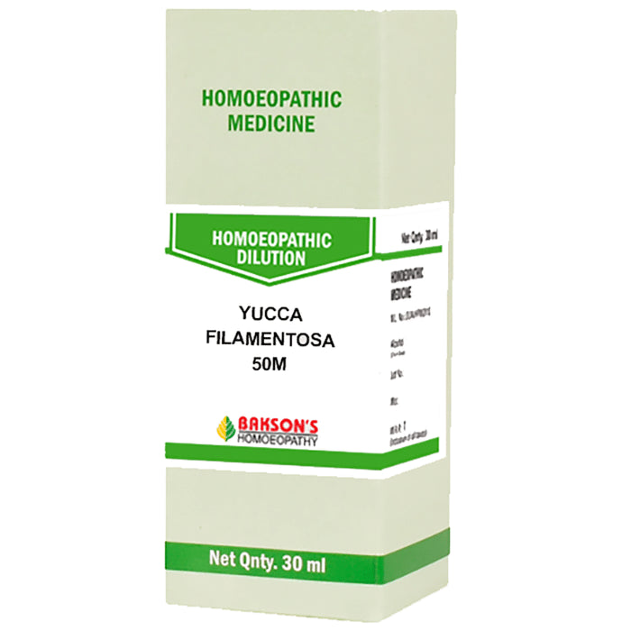 Bakson's Homeopathy Yucca Filamentosa Dilution 50M - Classic Derma