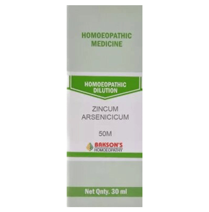 Bakson's Homeopathy Zincum Arsenicicum Dilution 50M - Classic Derma