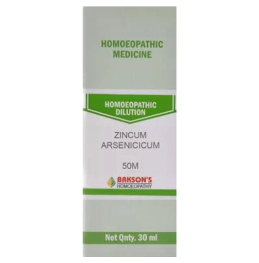 Bakson's Homeopathy Zincum Arsenicicum Dilution 50M - Classic Derma