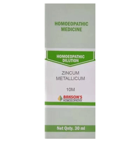 Bakson's Homeopathy Zincum Metallicum Dilution 10M - Classic Derma