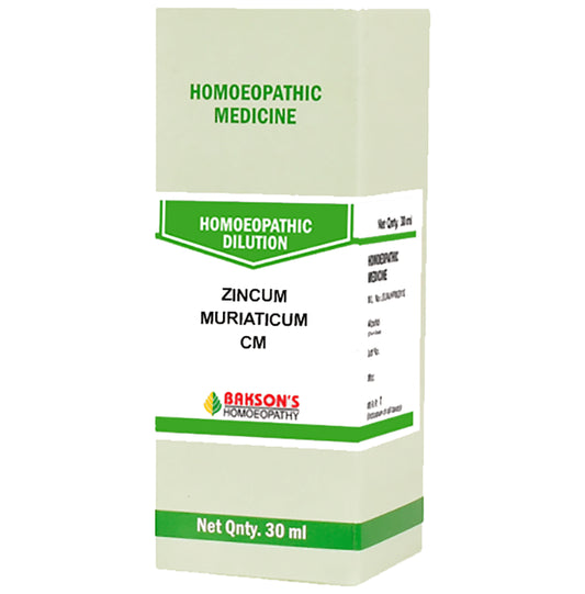 Bakson's Homeopathy Zincum Muriaticum Dilution CM - Classic Derma