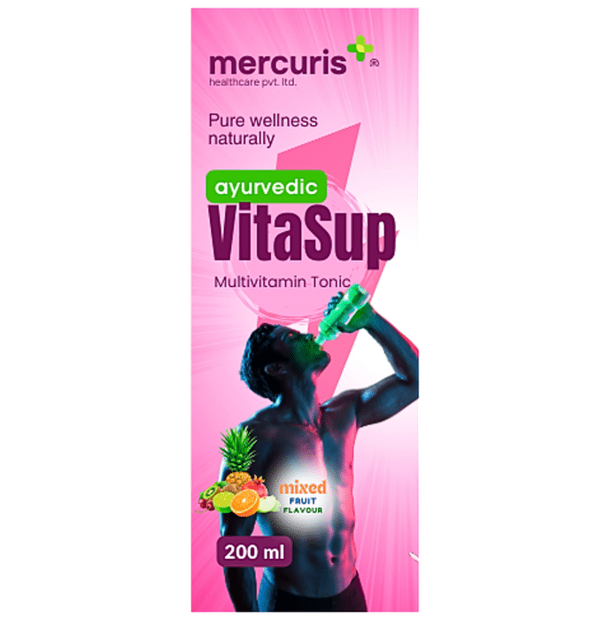 Mercuris + Ayurvedic VitaSup Multivitamin Tonic Mix Fruit Sugar Free - Classic Derma