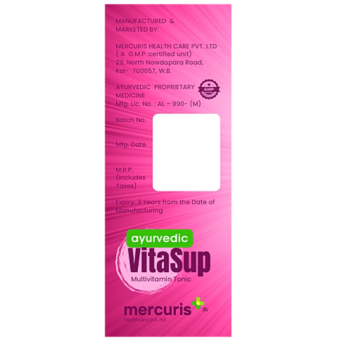 Mercuris + Ayurvedic VitaSup Multivitamin Tonic Mix Fruit Sugar Free