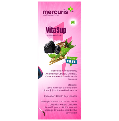 Mercuris + Ayurvedic VitaSup Multivitamin Tonic Mix Fruit Sugar Free