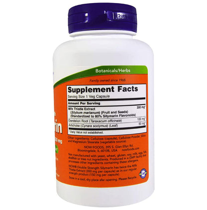 Now Foods Double Strength Silymarin Veg Capsule