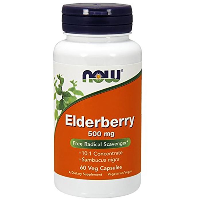 Now Foods Elderberry 500mg Vegicap - Classic Derma