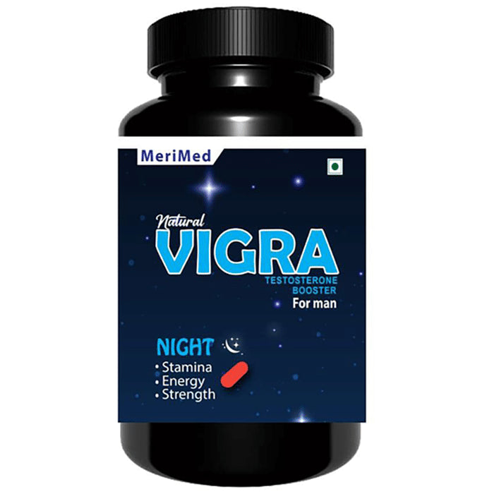 Merimed Natural Vigra Night Testosterone Booster for Man Tablet - Classic Derma