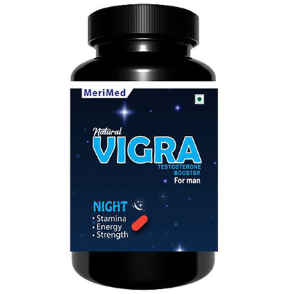 Merimed Natural Vigra Night Testosterone Booster for Man Tablet - Classic Derma