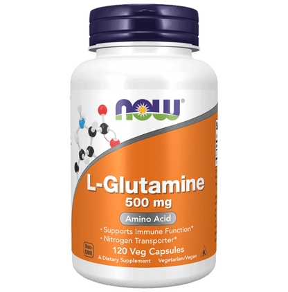 Now Foods L-Glutamine 500mg Capsule - Classic Derma