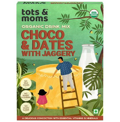 Tots and Moms Organic Drink Mix 1 Year+ Choco & Dates with Jaggery - Classic Derma