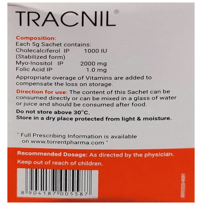 Tracnil Sachet with Myoinositol, Folic Acid & Vitamin D3
