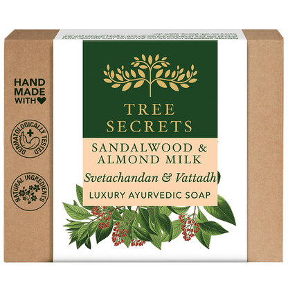 Tree Secrets Luxury Ayurvedic Soap Sandalwood & Almond Milk - Classic Derma