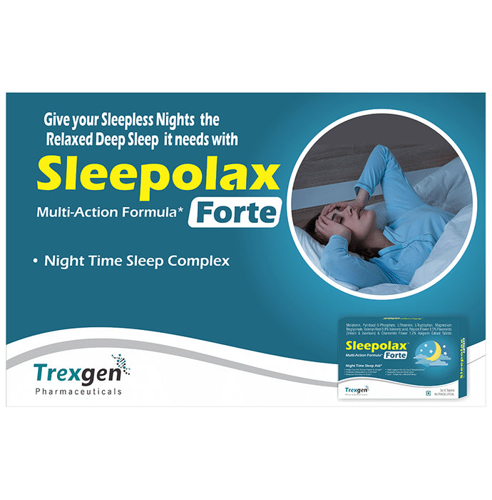 Trexgen Sleepolax Forte Sleep Aid Melatonin Complex Tablet