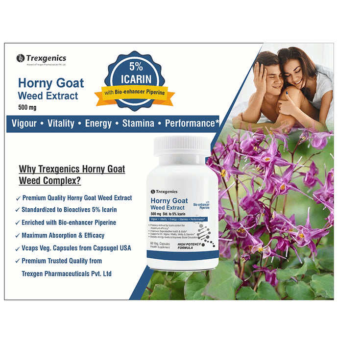 Trexgenics Horny Goat Weed Extract Veg Capsule