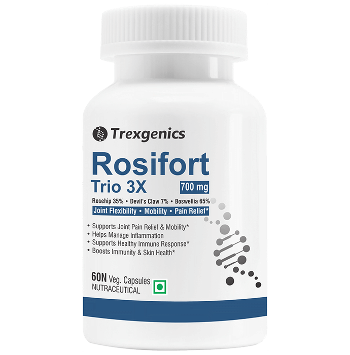 Trexgenics Rosifort Trio 3X 700mg Veg Capsule - Classic Derma