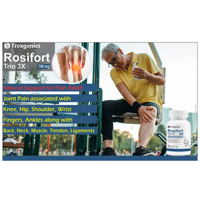 Trexgenics Rosifort Trio 3X 700mg Veg Capsule