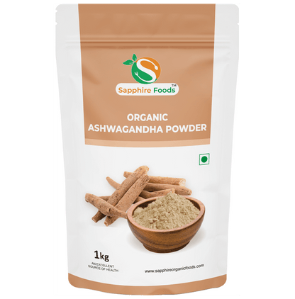 Sapphire Foods Organic Ashwagandha Powder - Classic Derma