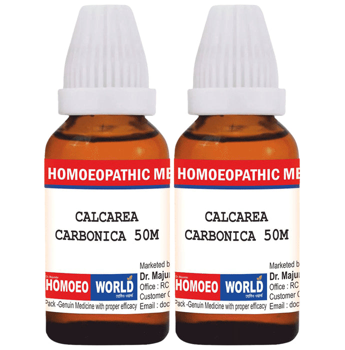 Dr. Majumder Homeo World Calcarea Carbonica Dilution (30ml Each) 50M - Classic Derma