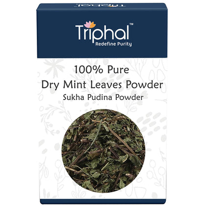 Triphal 100% Pure Dry Mint Leaves Sukha Pudina Powder - Classic Derma