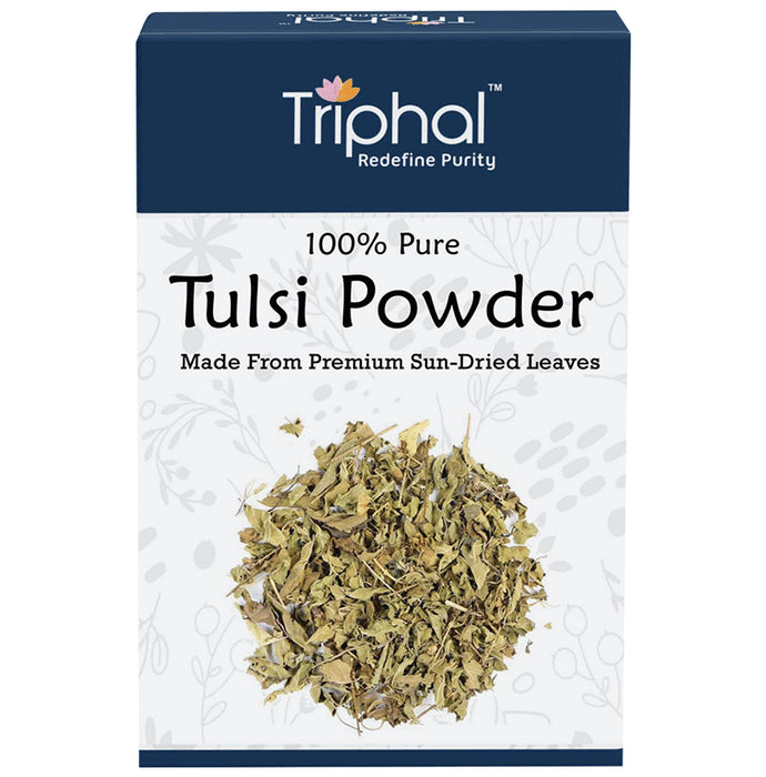 Triphal Dry Tulsi Leaves or Basil Leaves Powder - Classic Derma