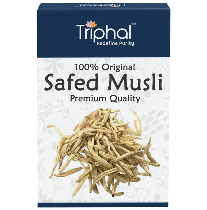 Triphal Safed Musli/ Shwet Musli Whole - Classic Derma